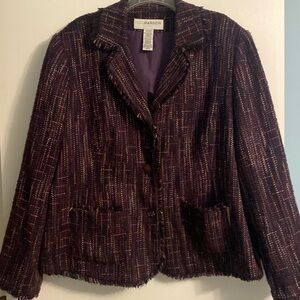 Sag Harbor plum size 22W blazer